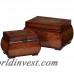 World Menagerie Glass Decorative Lacquered Wood Chests WRMG2628